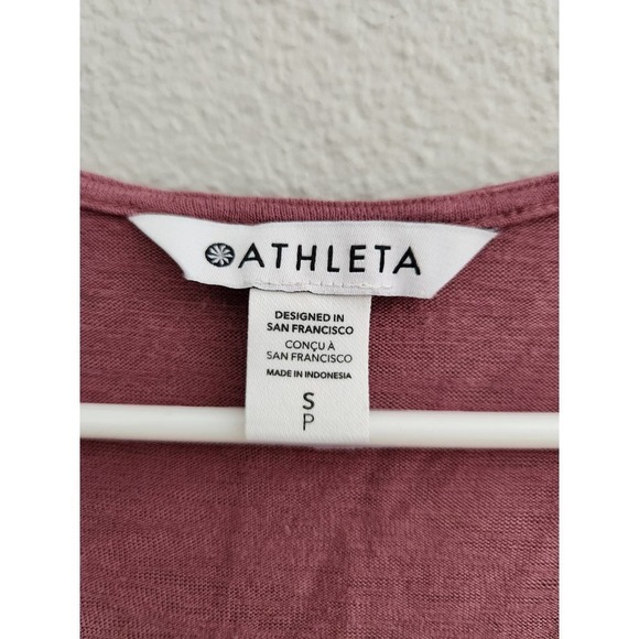 Athleta WOMEN'S TAWNY ROSE SLEEVELESS BREEZY WRAP TOP TANK Size Small - Picture 6 of 6